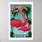 TRAVEL-Flamingo Land Poster (Voorkant)