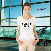 Travel Flight Crew Vliegtuig Vliegen Moderne Vakan T-shirt