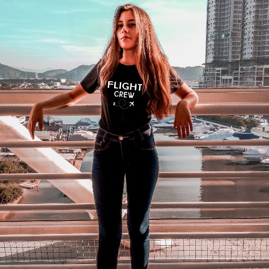 Travel Flight Crew Vliegtuig Vliegen Moderne Vakan T-shirt