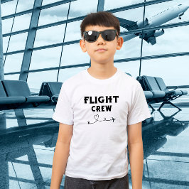 Travel Flight Crew Vliegtuig Vliegen Moderne Vakan T-shirt