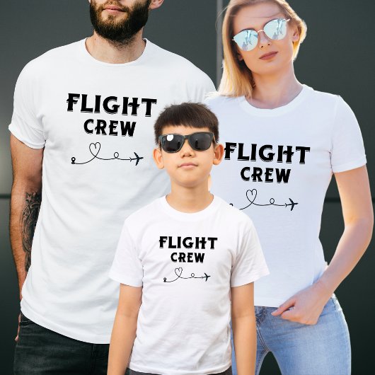 Travel Flight Crew Vliegtuig Vliegen Moderne Vakan T-shirt