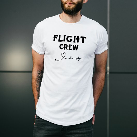 Travel Flight Crew Vliegtuig Vliegen Moderne Vakan T-shirt
