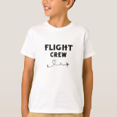 Travel Flight Crew Vliegtuig Vliegen Moderne Vakan T-shirt (Voorkant)