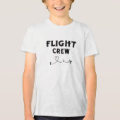 Travel Flight Crew Vliegtuig Vliegen Moderne Vakan Tri-Blend Shirt (Voorkant)