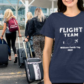 Travel Flight Team Familie Vakantie Bachelorette Tri-Blend Shirt