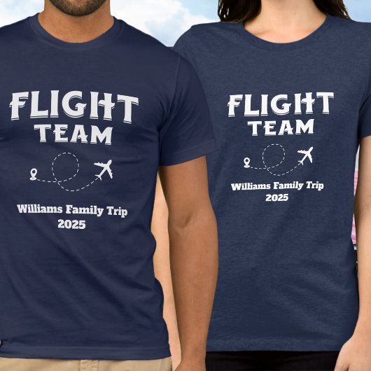 Travel Flight Team Familie Vakantie Bachelorette Tri-Blend Shirt