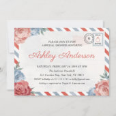 Travel Floral Briefkaart Bridal Shower (Voorkant)