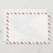 Travel Floral Briefkaart Bridal Shower (Achterkant)