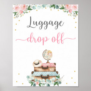Travel Florence Vrijgezellenfeest Luggage Drop Off Poster