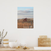 Travel | Florida - Anastasia Beach Red Stoel Poster (Keuken)