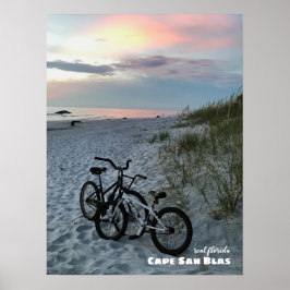 Travel | Florida - Cape San Blas-fietsen Poster