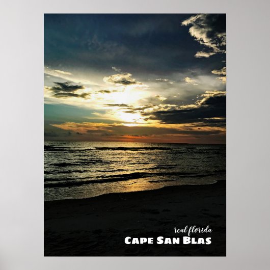 Travel | Florida Cape San Blas Sunset Poster (Voorkant)