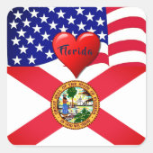 Travel Florida Love Sticker (Voorkant)