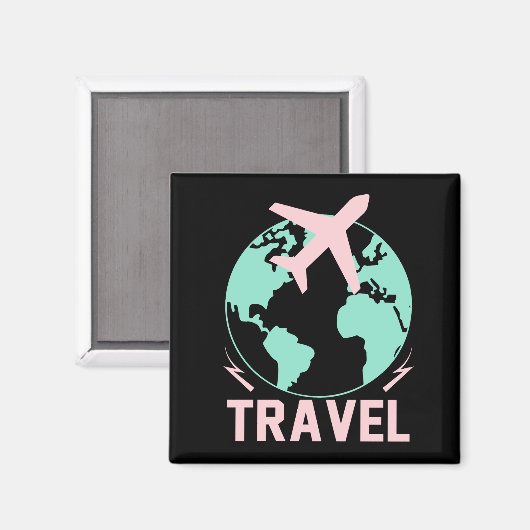 Travel fly feel free fridge magnet (Voorkant / Achterkant)