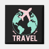 Travel fly feel free fridge magnet (Voorkant)