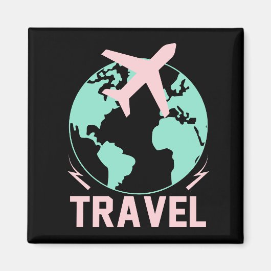 Travel fly feel free fridge magnet (Voorkant)