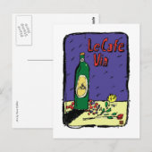 TRAVEL-Frankrijk-LeCafe Vin- Briefkaart (Voorkant / Achterkant)