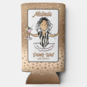 Travel Funny Cruise Vacking for her Foam Drink Seltzer Blikjeskoeler (Achterkant)