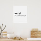 Travel Funny Definition - Het maakt je rijker Poster (Keuken)