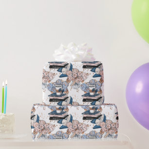 Travel Girl Pattern Cadeaupapier