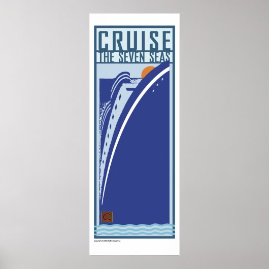 TRAVEL-Global-Cruiseliner Poster (Voorkant)