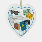 Travel Heart Ornament (Rechts)