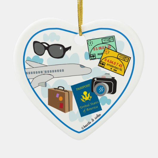 Travel Heart Ornament (Voorkant)