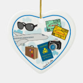 Travel Heart Ornament (Achterkant)