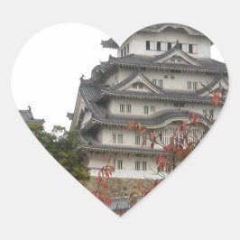 Travel Himeji Castle Hart Sticker