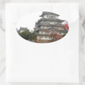 Travel Himeji Castle Ovale Sticker (Tas)