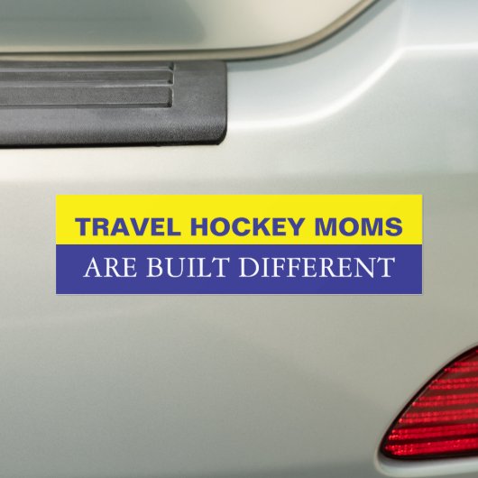 Travel Hockey Moms are Built Different Bumpersticker (Op auto)