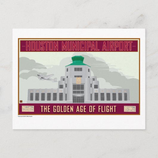 TRAVEL-Houston Hobby Airport- Briefkaart (Voorkant)