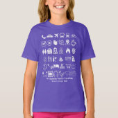 Travel Icons Visual Language Translation Vacation T-shirt (Voorkant)