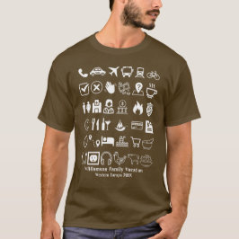 Travel Icons Visual Language Translation Vacation T-shirt