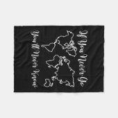 Travel - If You Never Go, You'll Never Know  Fleece Deken (Voorkant (Horizontaal))