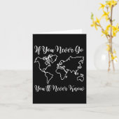 Travel - If You Never Go, You'll Never Know  Kaart (Gele Bloem)