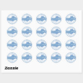 TRAVEL-IJsland Ronde Sticker (Vel)
