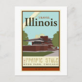 Travel Illinois Briefkaart (Voorkant)