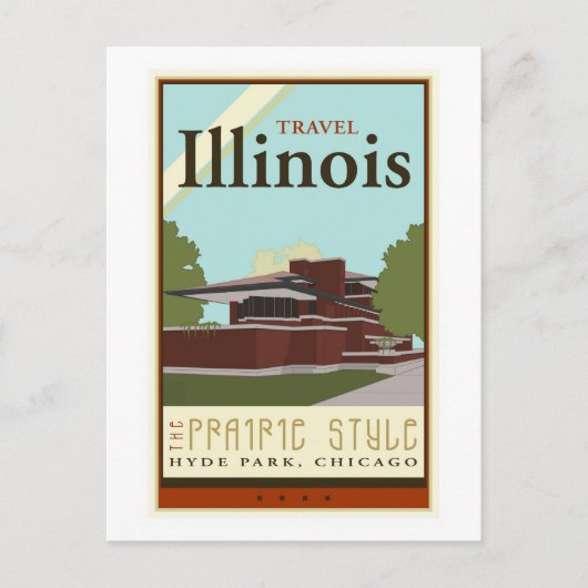Travel Illinois Briefkaart (Voorkant)