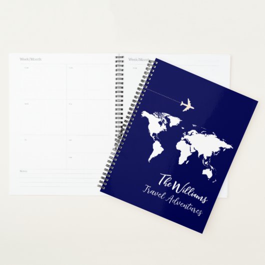 Travel International Navy Blue Planner (Display)