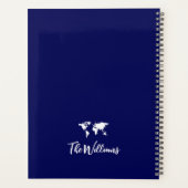 Travel International Navy Blue Planner (Achterkant)