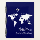 Travel International Navy Blue Planner (Voorkant)