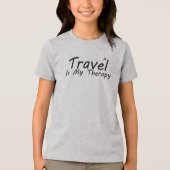 Travel Is My Therapy, Adventure Lover Tri-Blend Shirt (Voorkant)
