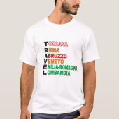 TRAVEL ITALIË-Basic-T-shirt T-shirt (Voorkant)