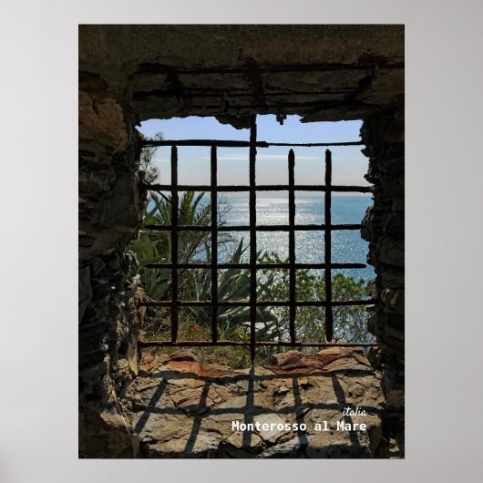 Travel | Italië - Monterosso al Mare, Ligurisch Ze Poster (Voorkant)