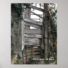 Travel | Italië - Monterosso al Mare Old door Poster