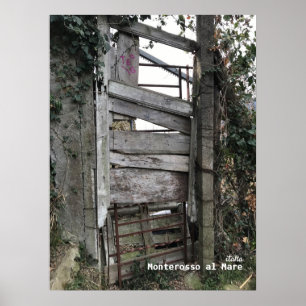 Travel   Italië - Monterosso al Mare Old door Poster