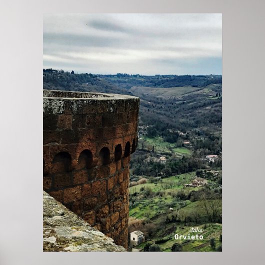 Travel | Italië - Orvieto Umbrian Countryside Poster (Voorkant)