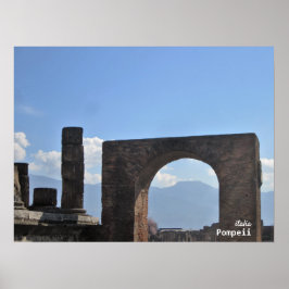 Travel | Italië — Pompeii Mount Vesuvius Poster