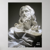 Travel | Italië - Rome, Bernini Jesus sculpture Poster (Voorkant)